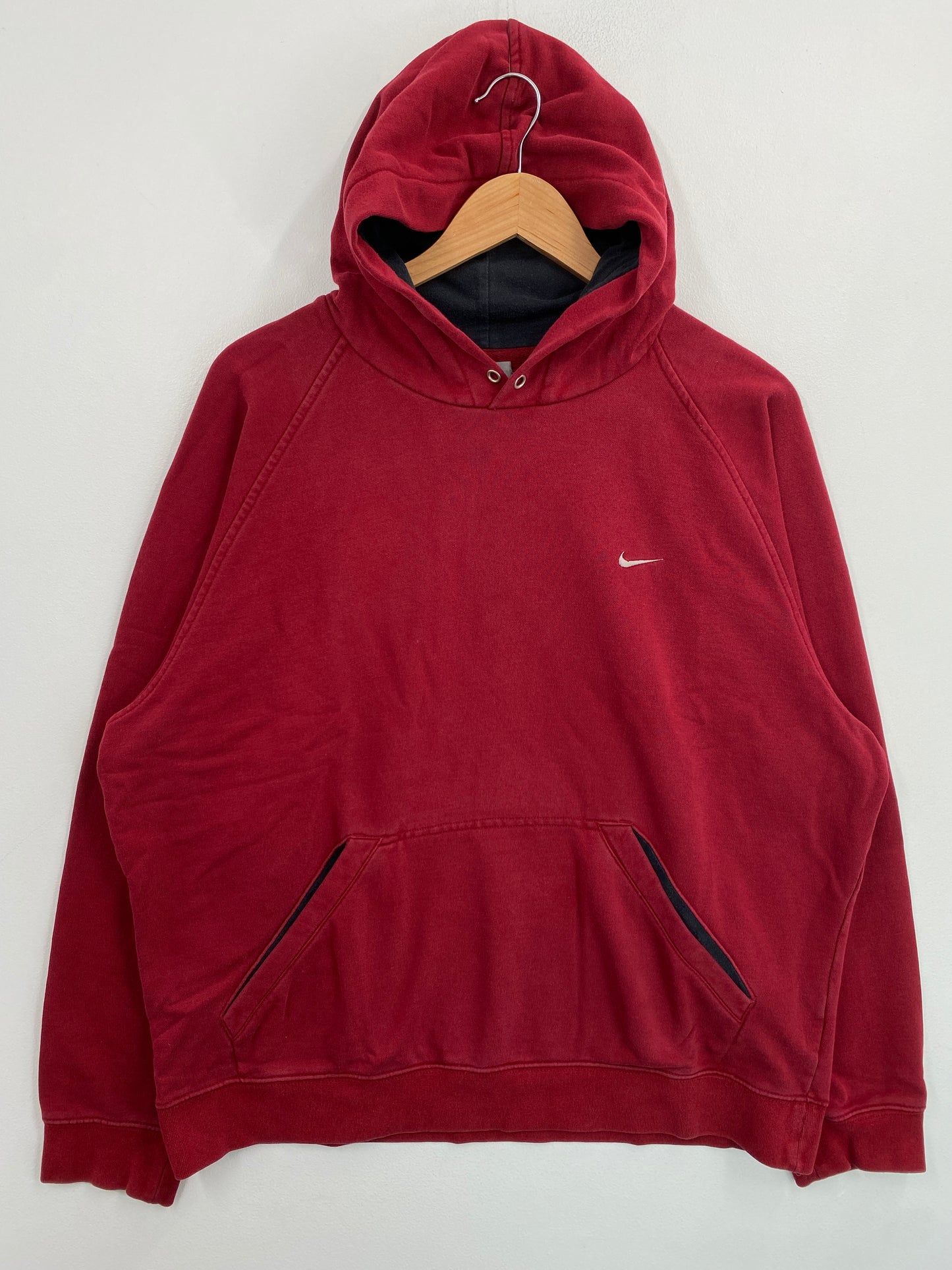 00' NIKE MINI SWOOSH Size L Vintage Hoodie Sweat-shirt / G5529S