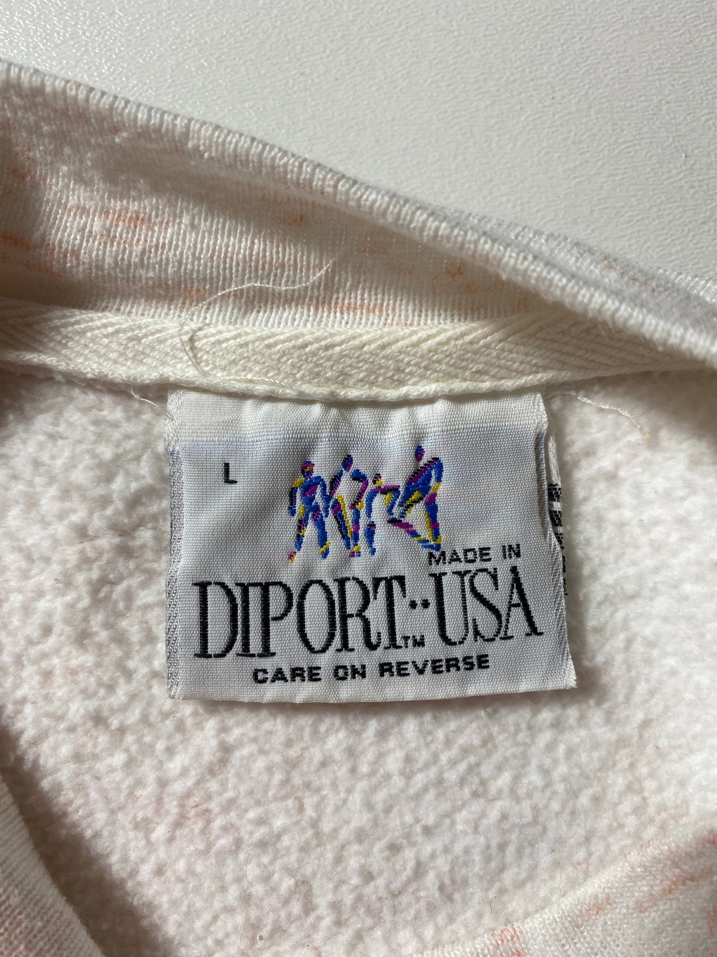 90's DRAKE UNIVERSITY Made in USA Size L Vintage College Sweat-Shirt / G680S