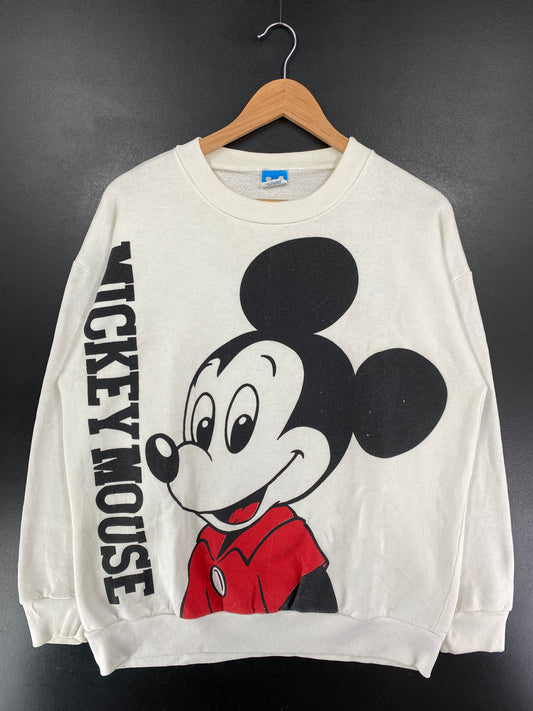 80’s DISNEY MICKEY MOUSE Made in USA Size L Vintage Sweat-shirt / G5544S