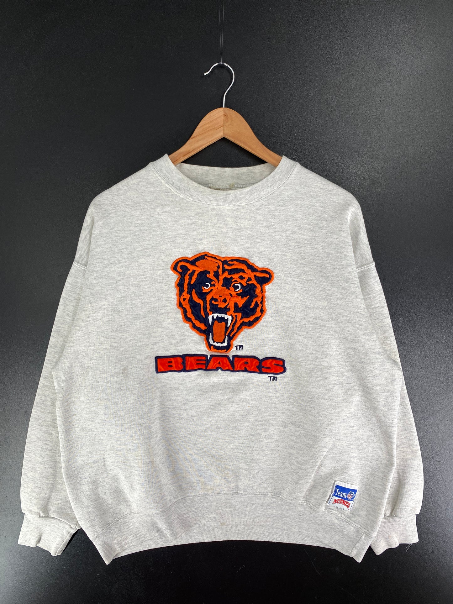 90's NUTMEG x CHICAGO BEARS Made in USA Size Approx.L Vintage NFL Sweat-Shirt / F6368S
