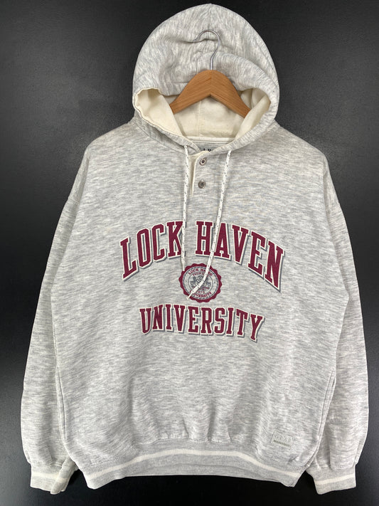 00' LOCK HAVEN UNIVERSITY Size M Vintage College Hoodie Sweat-Shirt / G5582S