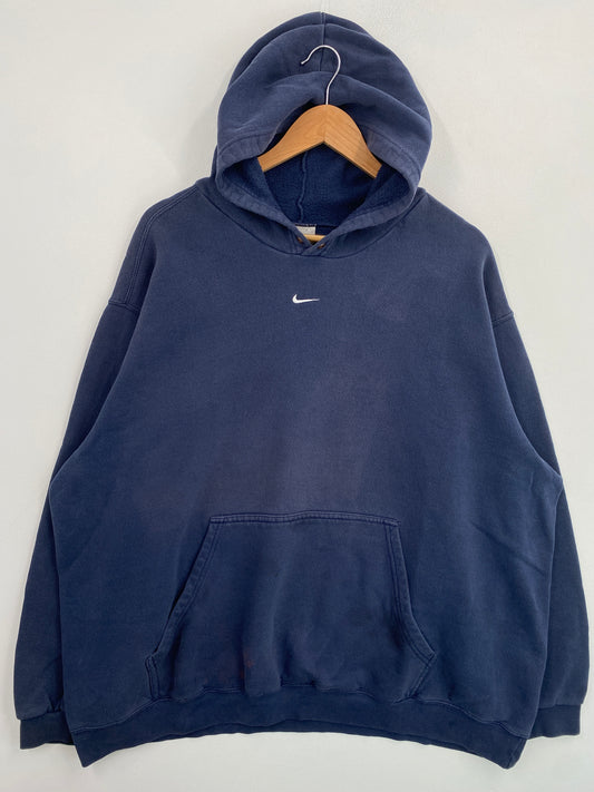 90’s NIKE CENTER SWOOSH Size XXL Vintage Hoodie Sweat-shirt / G5598S
