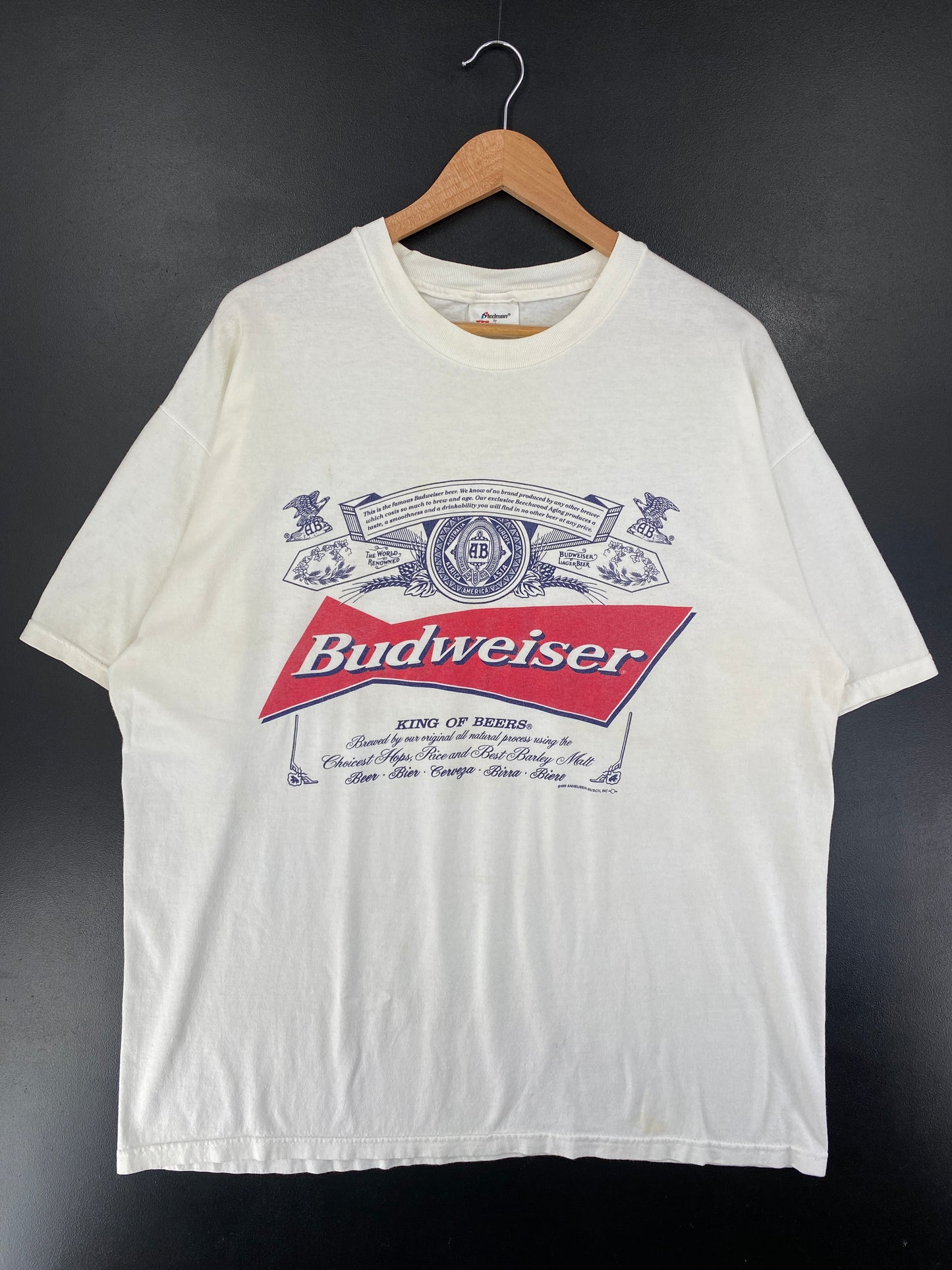 1999 BUD WEISER Size XL T-Shirt / G1773T