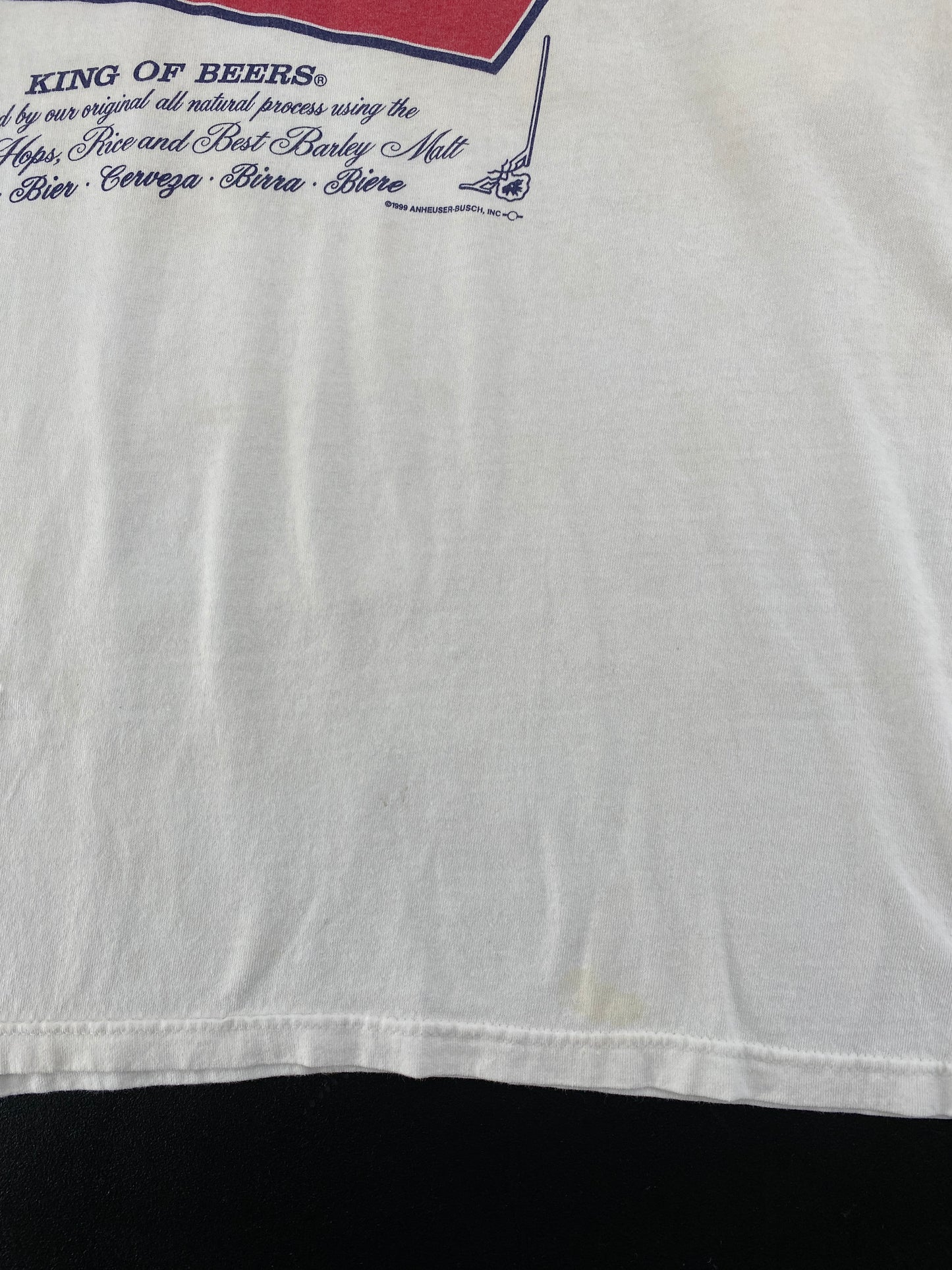 1999 BUD WEISER Size XL T-Shirt / G1773T