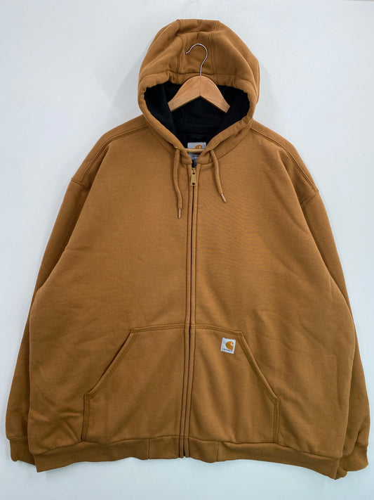 Vintage CARHARRT Size XXXL Zip Up Hoodie Sweat Shirt / G5630S
