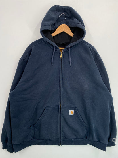 Vintage CARHARTT Size XL Zip Up Hoodie Sweat-Shirt / G5622S