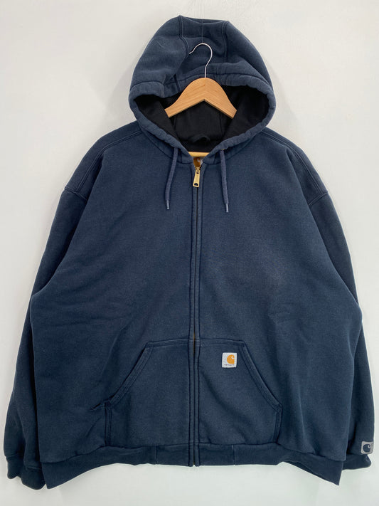 Vintage CARHARTT Size XL Zip Up Hoodie Sweat-Shirt / G5622S