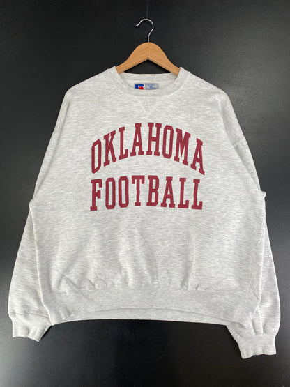 90's RUSSEL x OKLAHOMA FOOTBALL Made in USA Size XL Vintage Sweat-Shirt / G3837S