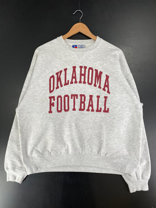 90's RUSSEL x OKLAHOMA FOOTBALL Made in USA Size XL Vintage Sweat-Shirt / G3837S