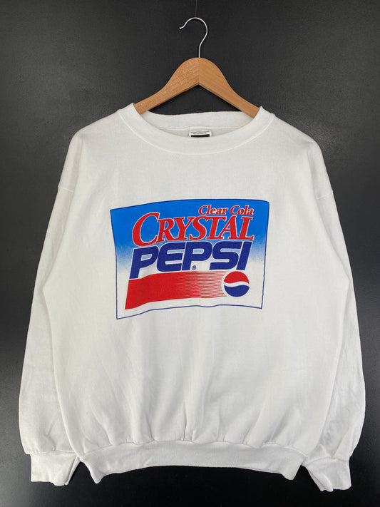90’s CRYSTAL PEPSI Size XL Sweat-shirt / G1826S