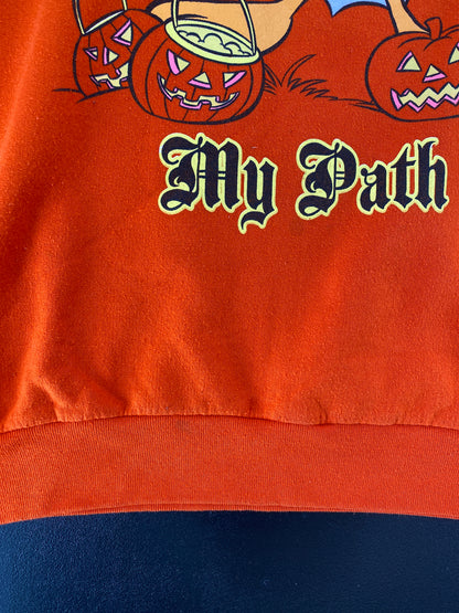 .90's LOONEY TUNES  Size No Tag (Approx.L) Vintage Sweat- Shirt / G3955S