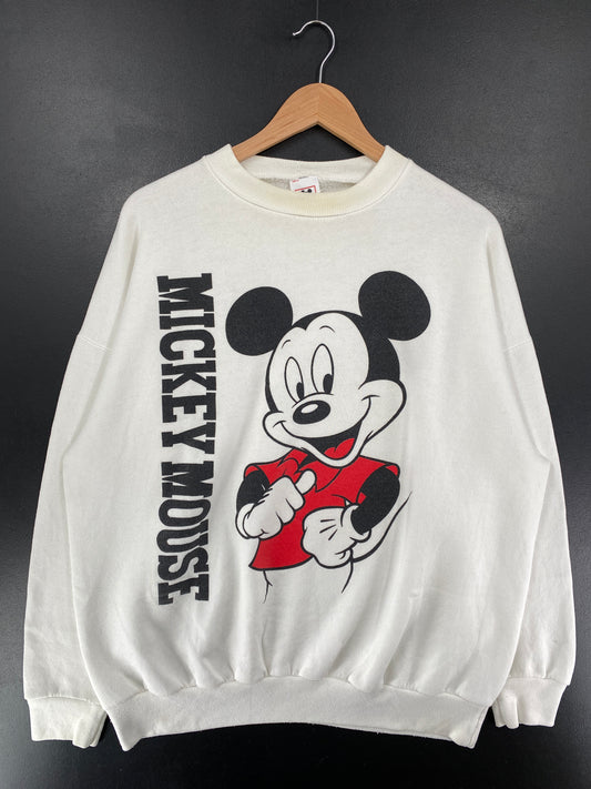 80’s DISNEY MICKEY Made in USA Size XL Vintage Sweat-shirt / G5711S