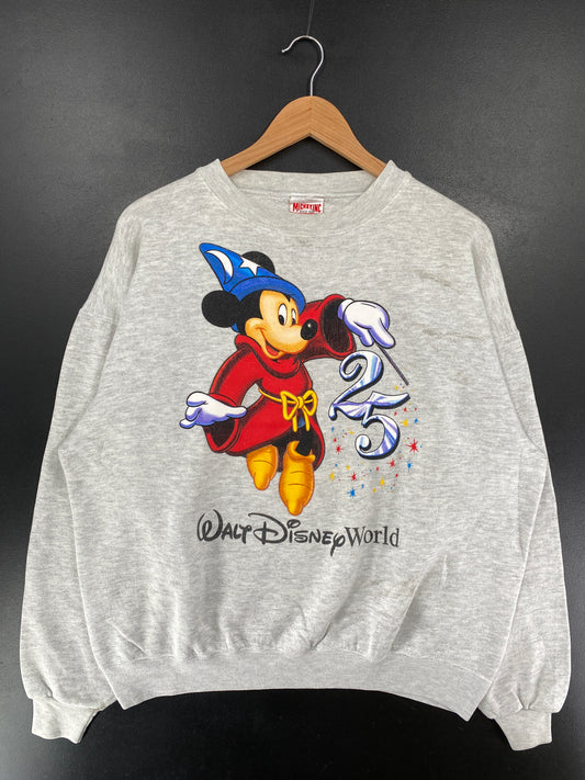 90's WALT DISNEY WORLD MICKEY Made in USA Size XL Vintage Sweat-shirt / G5713S