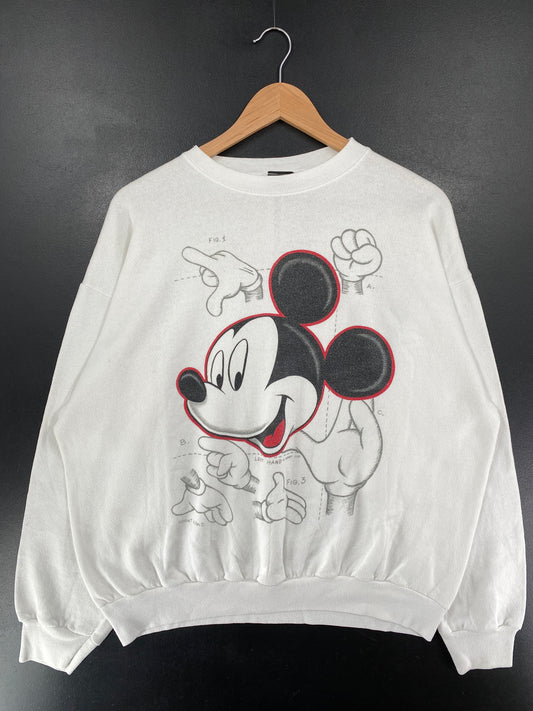 90’s DISNEY MICKEY Made in USA Size XL Vintage Sweat-shirt / G5718S