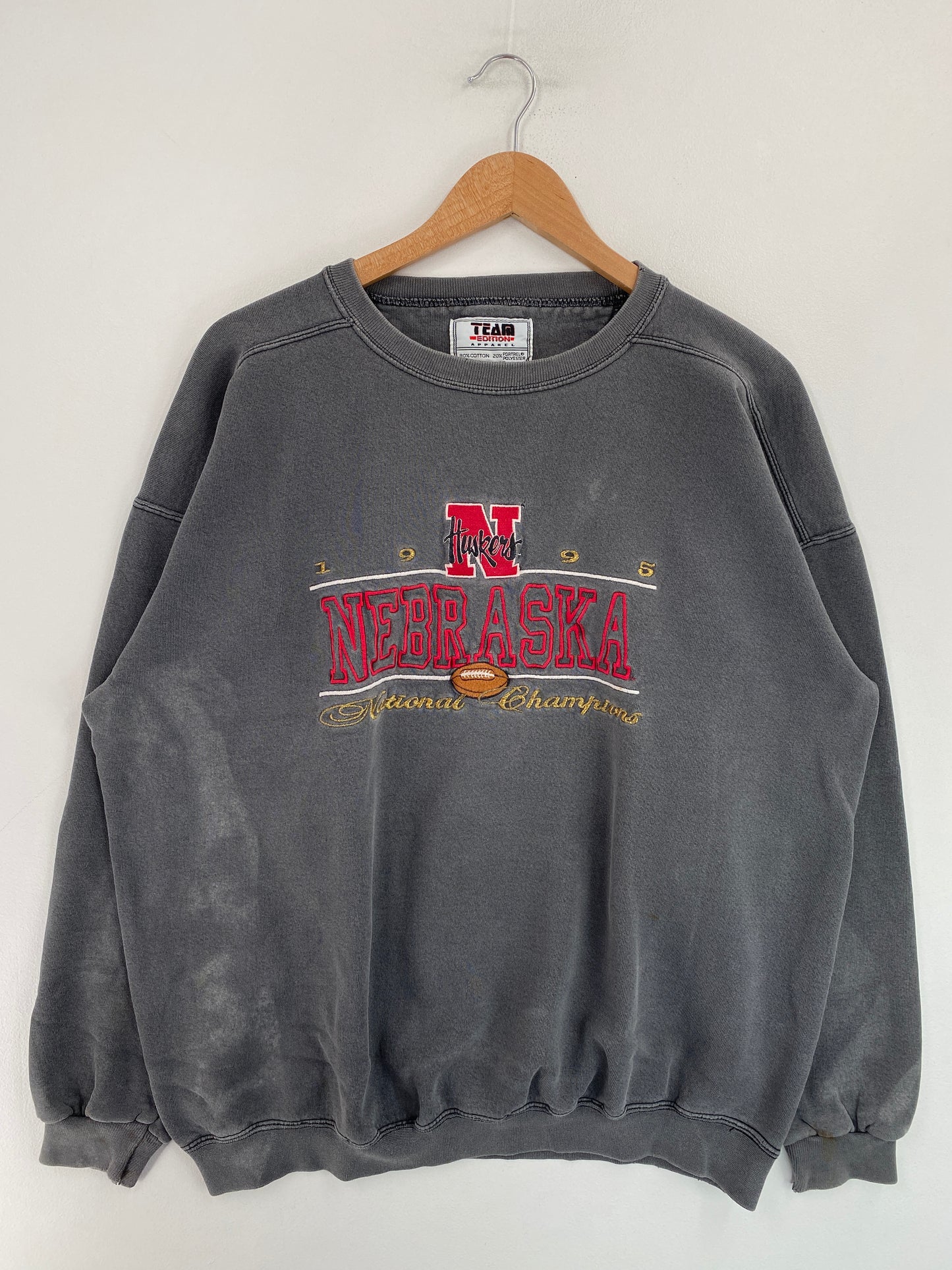 90's NEBRASKA Made in USA Size XL Vintage College Sweat-shirt / G4354S