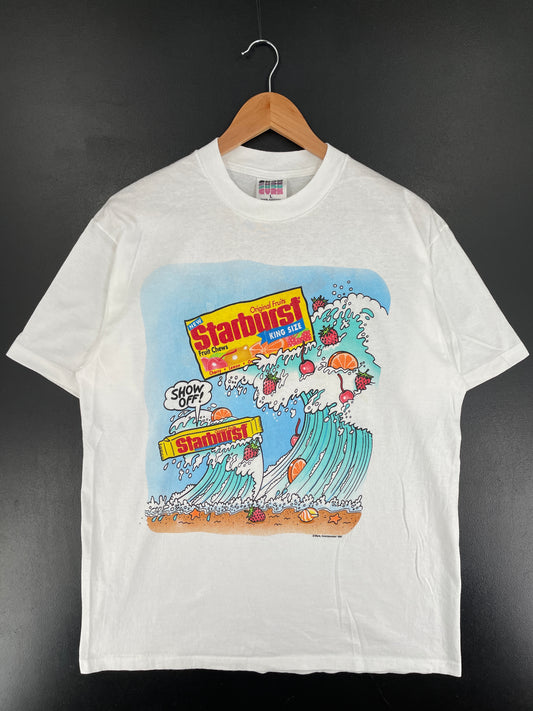 1991 STARBURST Made in USA Size L Vintage T-Shirt / F2419T