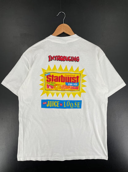 1991 STARBURST Made in USA Size L Vintage T-Shirt / F2419T