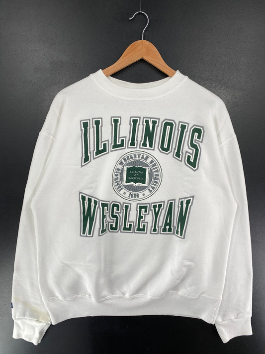 90's ILLINOIS WESLEYAN Made in USA Size XL Vintage College Sweat-Shirts / G5757S