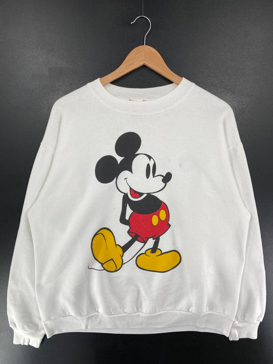 90's DISNEY MICKEY Made in USA Size XL Vintage Sweat-shirt / G5767S