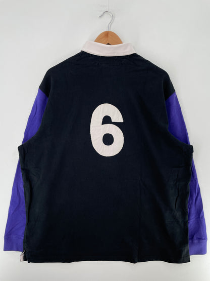 90's POLO RALPH LAUREN Size XL Vintage Rugby-Shirt / F8574R