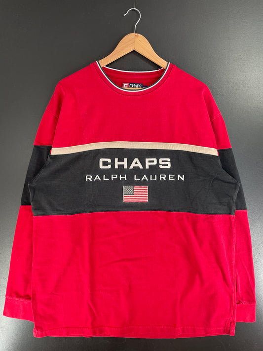 Vintage CHAPS RALPH LAUREN Size XXL Long Sleeve T-shirt / F8581T