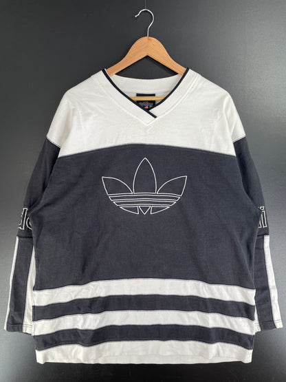 90's ADIDAS Size L Vintage Long sleeve T-shirt / F8584S