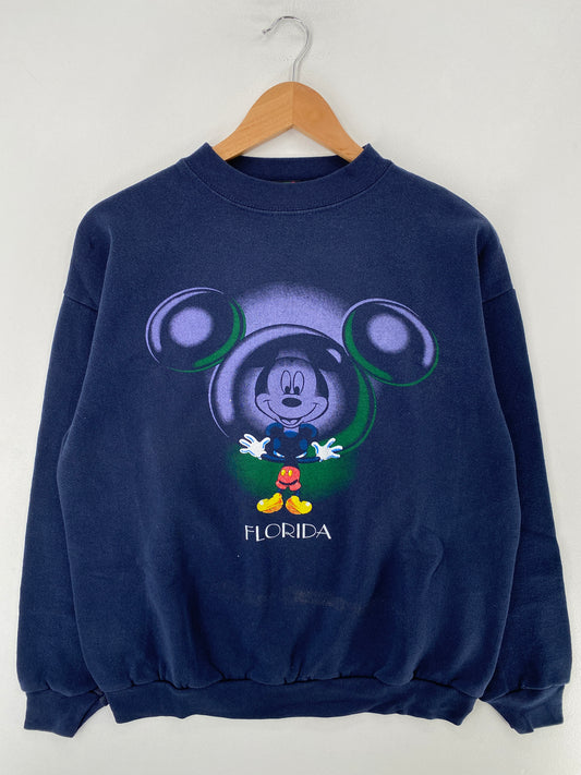 90’s DISNEY MICKEY Size L Vintage Sweat-shirt / G2735S