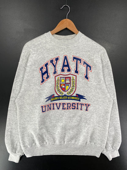 90's HYATT UNIVERSITY Size XL Vintage College Sweat-shirt / G5805S