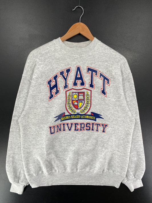 90's HYATT UNIVERSITY Size XL Vintage College Sweat-shirt / G5805S