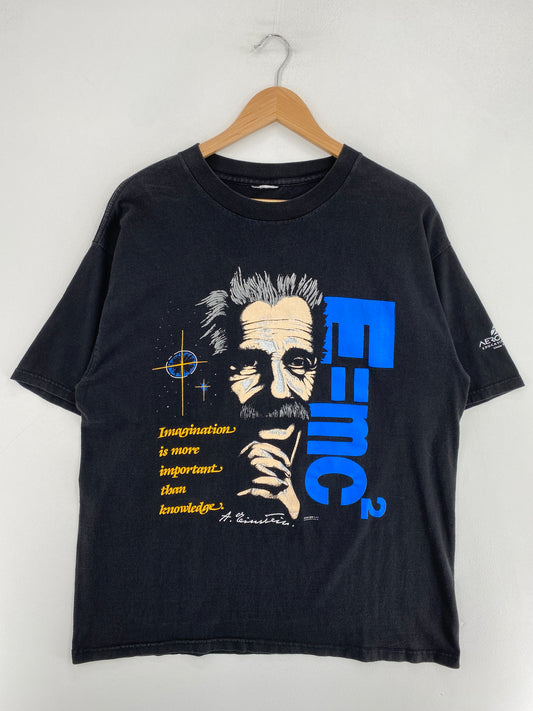 90's ALBERT EINSTEIN Size No Tag (Approx.L) Vintage T-Shirt / G1955T
