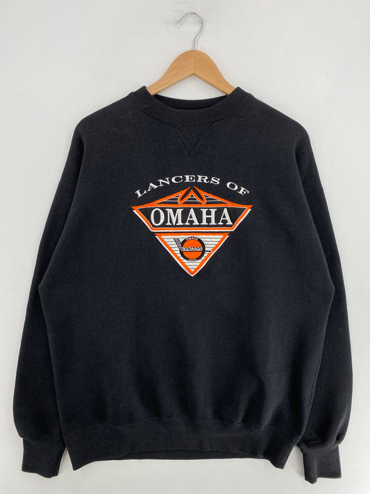 90’s LANCERS OF AMAHA Size XL Vintage USHL Sweat-Shirt / G2002S