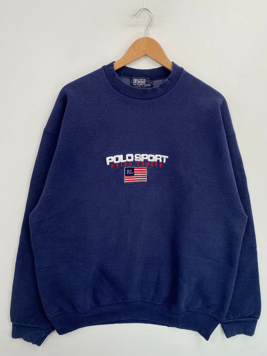 90's Remake POLO SPORT Made in USA Size XL Sweat-shirt / G5876S