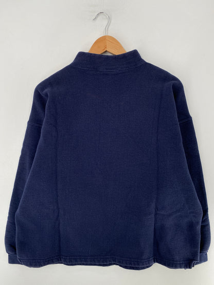 00' HARD ROCK Size M Vintage Half Zip Sweat-shirt / F8522S