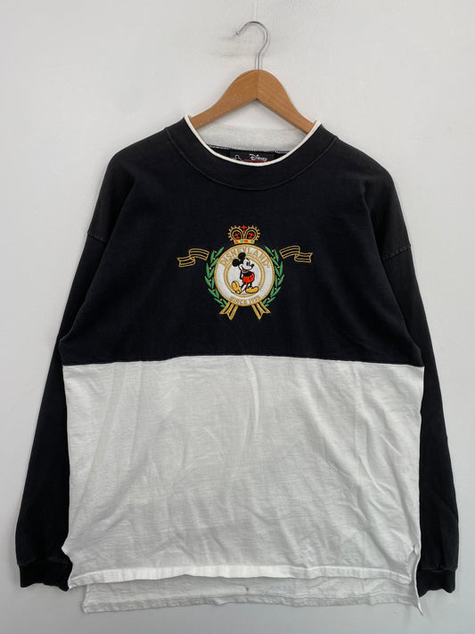 90's DISNEY MICKEY Size Approx.XL Vintage Long sleeve T-shirt / G5901T