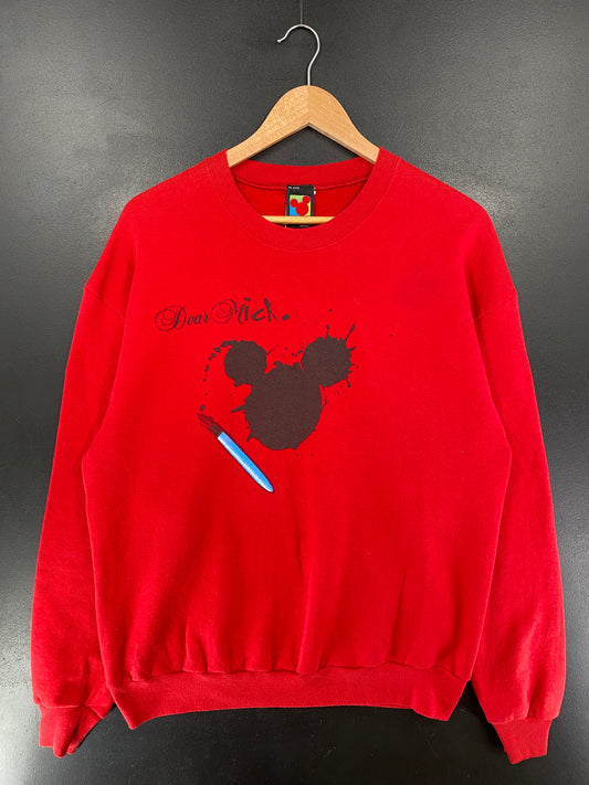 90’s DISNEY MICKEY Made in USA Size L Vintage Sweat-Shirt / G5903S