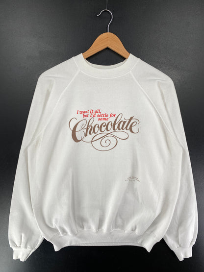 90's CHOCOLATE Made in USA Size XL Vintage Sweat-Shirts / G5922S