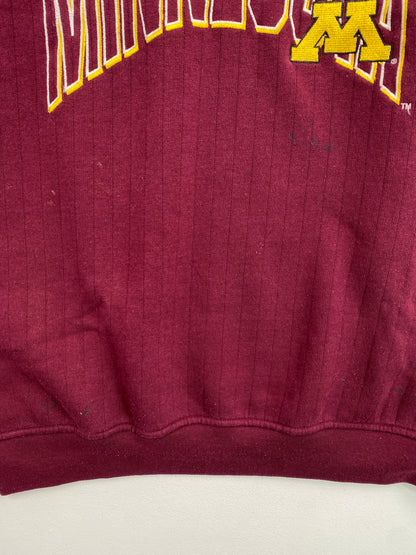 DAMAGED 90's STARTER x MINNESOTA Size XL Vintage College Sweat-Shirt / G5936S