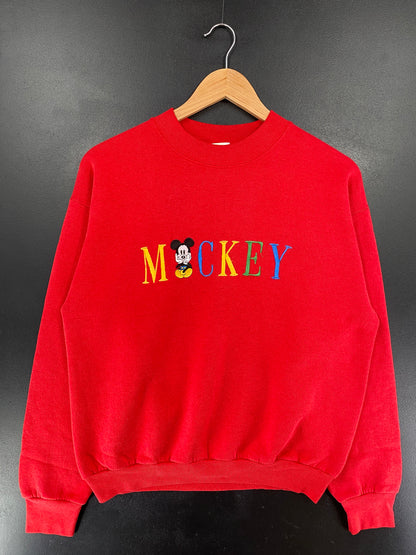 90's DISNEY MICKEY Made in USA Size L Vintage Sweat-Shirt / G5982S