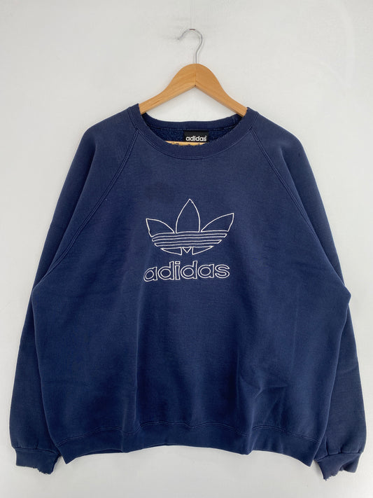 90’s ADIDAS Made in USA Size XXL Vintage Sweat-Shirt / G2106S