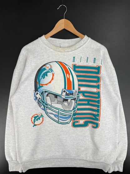 90’s MIAMI DOLPHINS Size Approx.XL NFL Sweat-shirt / F1179S