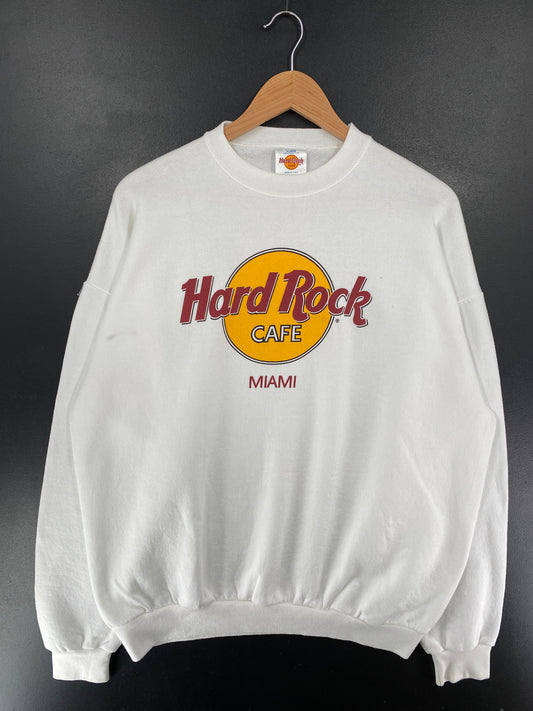 90's HARD ROCK CAFE MIAMI Made in USA Size XL Vintage Sweat-Shirt / G6013S
