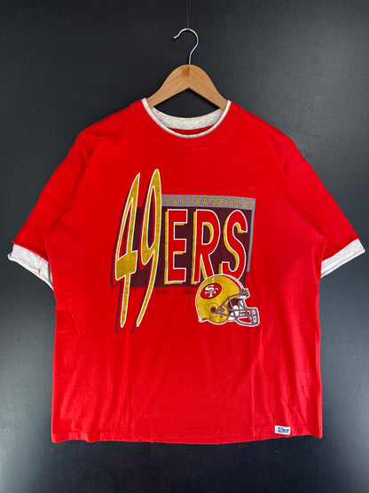90's SALEM x SAN FRANCISCO 49ERS Made in USA Size XL Vintage NFL T-shirt / F8810T
