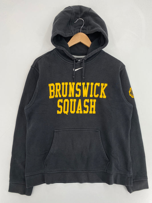 Vintage NIKE x BRUNSWICK SQUASH Size M Vintage College Hoodie Sweat-shirt / G2147S