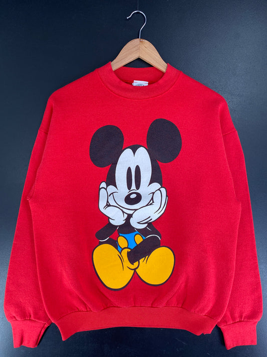 90's MICKEY Made in USA Size L Vintage DISNEY Sweat-shirt / F8854S