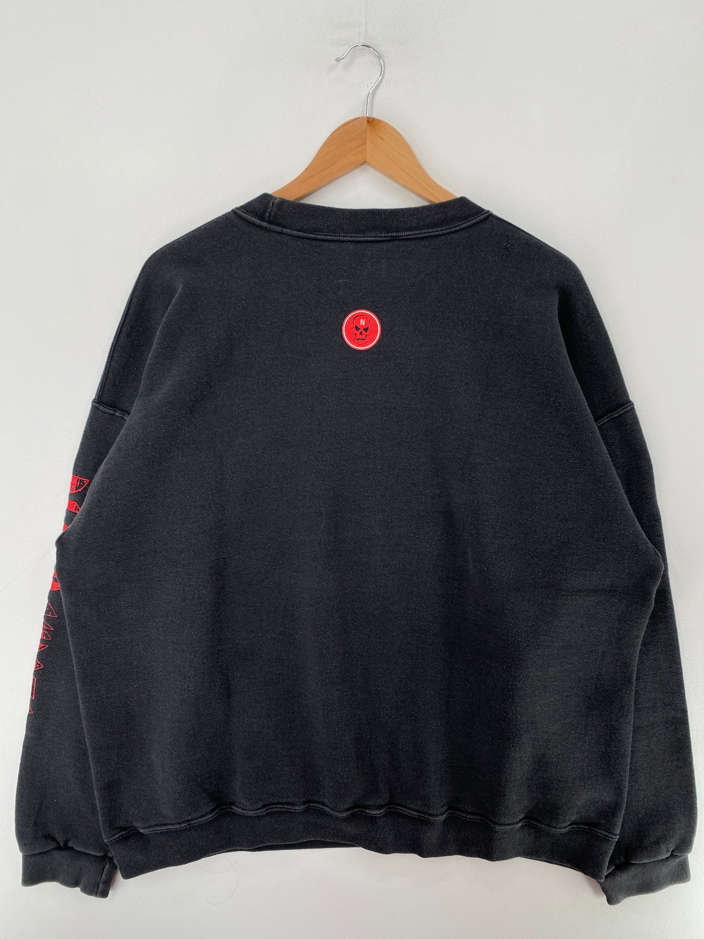 Vintage ADIDAS X NEBRASKA BLACK SHIRTS  Size XL College Sweat-shirt / G4060S