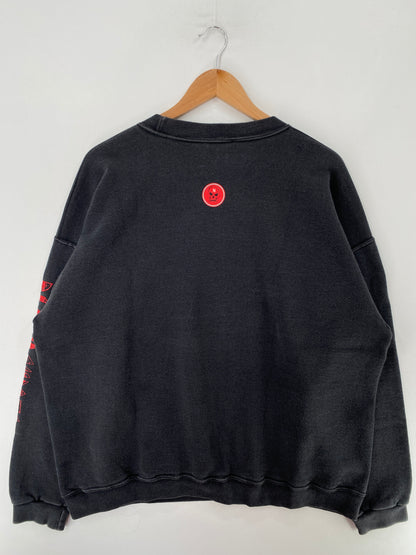 Vintage ADIDAS X NEBRASKA BLACK SHIRTS  Size XL College Sweat-shirt / G4060S