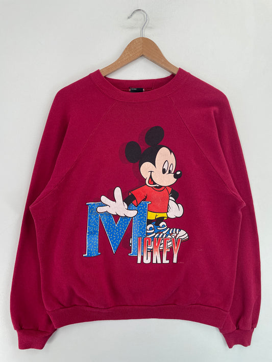 90’s DISNEY MICKEY Made in USA Size XL Vintage Sweat-shirt / G4980S