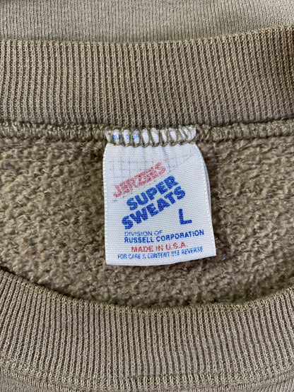 90's "WHERE IT'S ALWAYS DEERE SEASON" Made in USA Size L Animal Sweat-Shirt / F978S