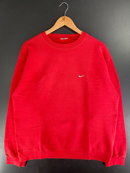 90’s NIKE MINI SWOOSH Size No tag (Approx.XL) Sweat-shirt / F8014S