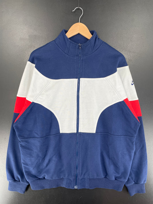 90's NIKE Silver Tag Size XL Vintage Zip up Sweat shirt / G4085S